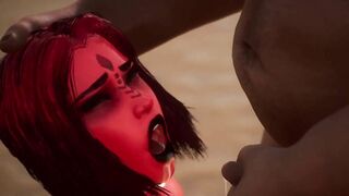 Succubus Gets Mouth Used - 3D Animation