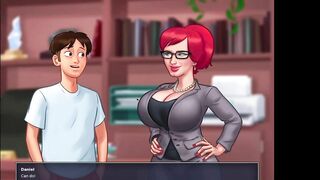 Summertime Saga - Tina wanted to get fucked in her office