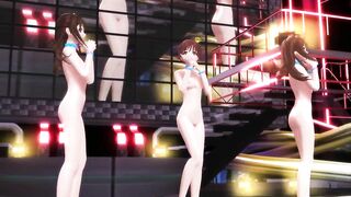 【MMD】ImasCG 3P Spring of Life【1080p 60fps】【R-18】