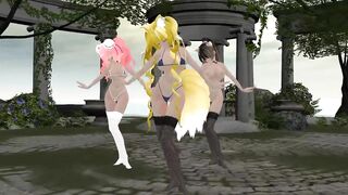 【MMD】Lets Go Crazy【R-18】