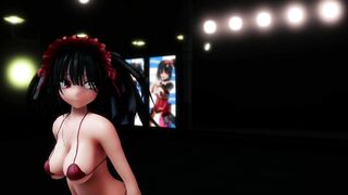 Swinging Dance Kurumi Tokisaki - Date A Live Goth Girl - MMD