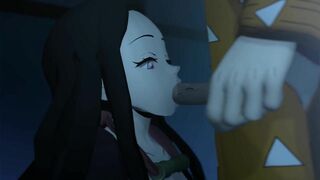 UNCENSORED Demon Slayer NEZUKO X ZENITSU -Hentai Waifu World