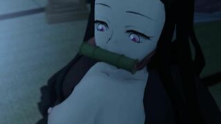 UNCENSORED Demon Slayer NEZUKO X ZENITSU -Hentai Waifu World