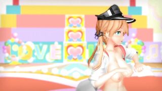 【MMD】High-fidelity raver at Prinz Eugen【R-18】