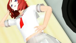 【MMD】LoveLive! Maki de Pink Cat【R-18】