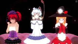 【MMD】Custom Maid 3D - Fallin Love (Nopan)【R-18】