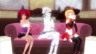 【MMD】Custom Maid 3D - Fallin Love (Nopan)【R-18】