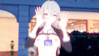 0404 -【R18-MMD】Honkai Impact 3rd 崩坏三 APHO Bronya at office with other valkyrie