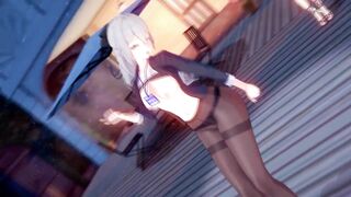 0404 -【R18-MMD】Honkai Impact 3rd 崩坏三 APHO Bronya at office with other valkyrie