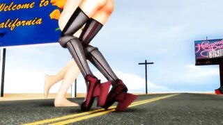 【MMD】Hitchhiking?【R-18】