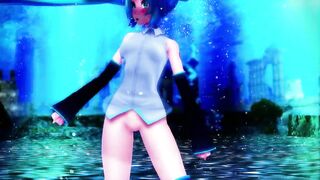 【MMD】Miku dressed in water-soluble dances UrStyle【R-18】