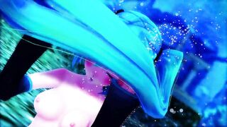 【MMD】Miku dressed in water-soluble dances UrStyle【R-18】