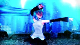 【MMD】Miku dressed in water-soluble dances UrStyle【R-18】