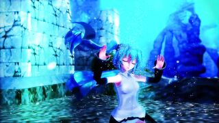 【MMD】Miku dressed in water-soluble dances UrStyle【R-18】