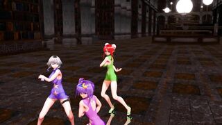 【MMD】The three of us at the Scarlet Devil Mansion【R-18】