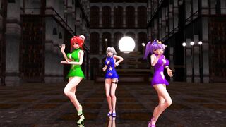 【MMD】The three of us at the Scarlet Devil Mansion【R-18】