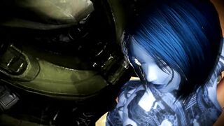 【SEX-MMD】Cortana and Master Chief - Standing Sex Pose【R-18】