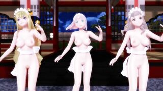 【MMD】BKH Big Breasts Ondo【1080p 60fps】【R-18】