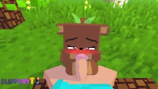 Bia's First Blowjob - Minecraft