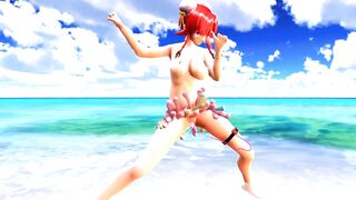 【MMD】Misuzu - Seems to be inviting you on the southern island【R-18】