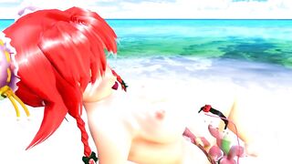 【MMD】Misuzu - Seems to be inviting you on the southern island【R-18】