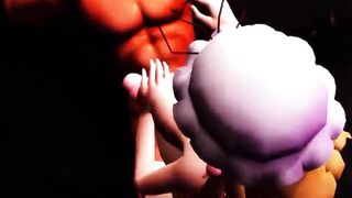 【SEX-MMD】Yukari riding [futanari & body belly]【R-18】