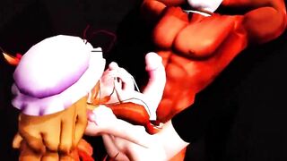 【SEX-MMD】Yukari riding [futanari & body belly]【R-18】