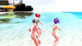 【MMD】High-fidelity raver with three daughters of the Red Devil Mansion【R-18】