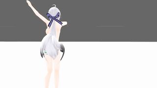 【MMD】Haku front and back lovers【R-18】