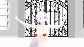 【MMD】Haku front and back lovers【R-18】