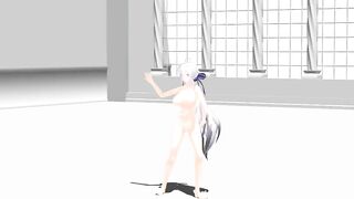 【MMD】Haku front and back lovers【R-18】