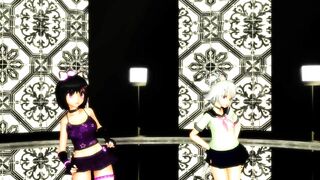 【MMD】Kaat & Luna - Galaxis!【R-18】