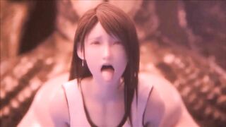 Hentai 3D tifa fuck monster ( 4k )