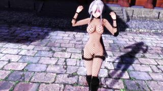 【MMD】Haku ninja - Pink cat【R-18】