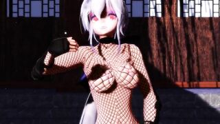 【MMD】Haku ninja - Pink cat【R-18】