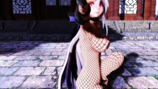 【MMD】Haku ninja - Pink cat【R-18】