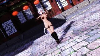 【MMD】Haku ninja - Pink cat【R-18】