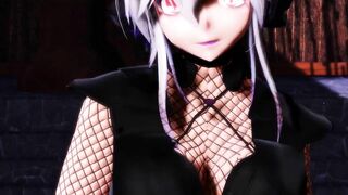 【MMD】Haku ninja - Pink cat【R-18】