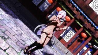 【MMD】Haku ninja - Pink cat【R-18】