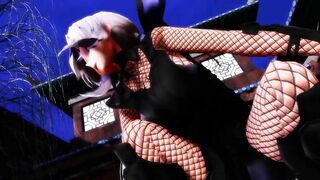 【MMD】Haku ninja - Pink cat【R-18】