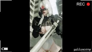 Nier 2b's Cowgirl & Reverse Cowgirl - Close Up