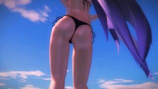 【MMD】Haku - Skyshow【R-18】