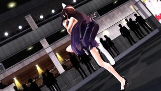 【MMD】Princess dances - PINK CAT (Nico Douga deleted version)【R-18】