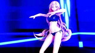 【MMD】Cat lingerie Luka - Crazy【R-18】