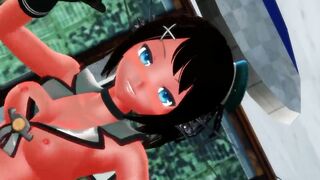 【MMD】Angelfish & Maya & Kawakaze!【R-18】