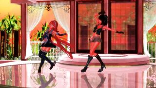 【MMD】Angelfish & Maya & Kawakaze!【R-18】