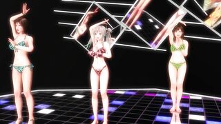 【MMD】WAVE AB-4 & Kanon & Alice (+Facial expression Kasuko)【R-18】