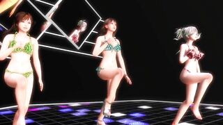 【MMD】WAVE AB-4 & Kanon & Alice (+Facial expression Kasuko)【R-18】