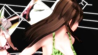 【MMD】WAVE AB-4 & Kanon & Alice (+Facial expression Kasuko)【R-18】