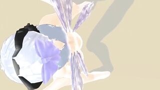 【MMD】Muchimuchiru-san danced before and after the middle waist【R-18】